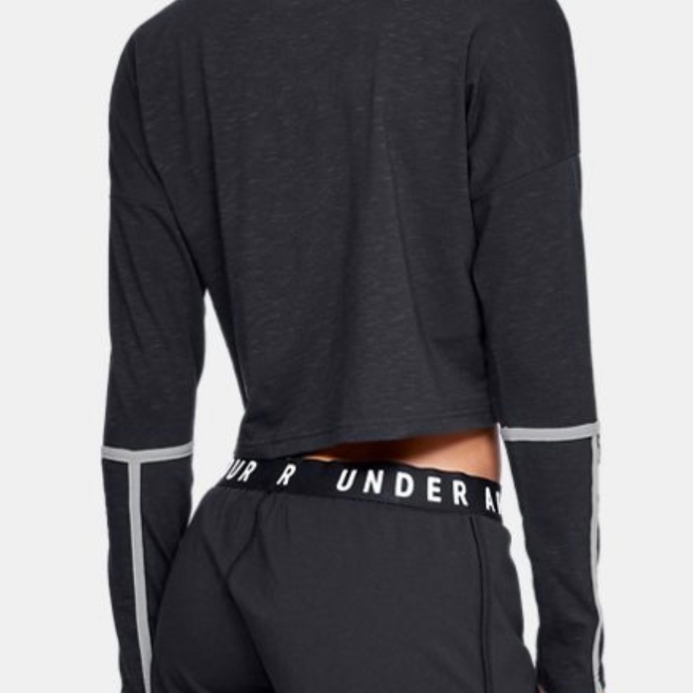 UA Lighter Longer Cropped Crew - Picture 2 of 5